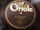 DIXIE JAZZ BAND Pa's Old Hat/Mean To Me ORIOLE 1536 E/E-