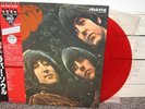 US SELLER BEATLES Rubber Soul Japan 1982 ORIGINAL MONO RED color vinyl OBI RARE