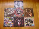 7 KISS RECORDS LP - HOTTER THAN HELL,ROCK AND ROLL OVER, ANIMALIZE, UNMASKED ETC