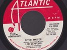 LED ZEPPELIN d'yer maker ROCK 45 promo copy ATLANTIC 2986 rare
