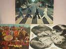 3 x Vinyl LP - BEATLES - White Album - Abbey Road - Sgt. Peppers Lonely Hearts