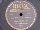 Louis Armstrong-The Commanders/'Zat You Santa Claus?-Cool Yule/Decca 28943/V++