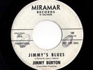Surf Garage Fuzz Guitar 45 JIMMY BURTON Jimmy's Blues/Love Lost Miramar HEAR
