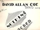 DAVID ALLAN COE Nothing Sacred private press LP adult X-Rated Outlaw Country