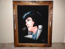 Elvis Presley velvet original painting signed by artist