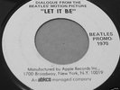 BEATLES A REAL ONE 1970 LET IT BE DIALOGUE WLP PROMO 45 DJ COPY SLEEVE APPLE EX