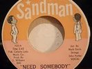 HI FI WHITE - NEED SOMEBODY - RARE SANDMAN ORIGINAL INC COMPANY SLEEVE