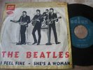 THE BEATLES - I FEEL FINE  SPAIN GREEN LABEL 1964 P/S 45