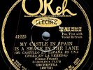 CAROLINA CLUB Orchestra on E+ 1929 OKEH Electric 41229 - My Castle in Spain Is..