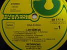 SCORPIONS LOVEDRIVE 1979 MINT ARCHIV PLATTE ALS CLUB-EDITION