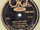 Okeh 8609 LOUIS ARMSTRONG HOT FIVE Sugar Foot Stomp/ MONDAY DATE  EE+ 1928 HINES