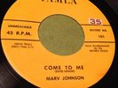 Marv Johnson early Motown Tamla 101 45 Come To Me / Whisper VG+ clean