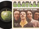THE BEATLES GET BACK DANISH PS+45 1969 APPLE