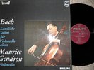 GENDRON  BACH CELLO SUITE  PHILIPS HI FI STEREO 835272/274 AY  3LP BOX SET