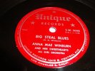 JUMP BLUES- ANNA MAE WINBURN- UNIQUE 78 RPM- BIG STEAL BLUES/ FOOL BLUES- LISTEN