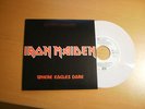 Iron Maiden Where Eagles dare single SPAIN WHITE WAX re-issue