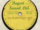 60's ACETATE - (UNKNOWN ARTIST) - Tell Me What You're Gonna Do (Regent Sound)