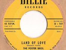 The Foster Bros. Dillie Records 45 Let's Jam/Land Of Love