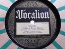 THE TENNESSEE TOOTERS	 	I Had A Sweet Mama/Charleston	 	VOCALION	 	15086	 	E