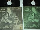 Love Me Tender-Elvis Presley 2 Records & 2 Picture Sleeves Green & Black & White