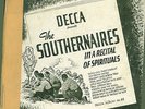 78 RPM  RARE BLACK BLUES GOSPEL ON DECCA ALBUM 83 SOUTHERNAIRES MUST SEE /EE-