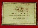 CONCERT HALL LIMITED EDITION C-10 Copland Sonata Violin Piano Copland Kaufman