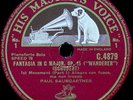 PAUL BAUMGARTNER    Schubert, Fantasia C major op.15 Wanderer    HMV C4879-81