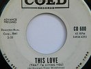 RARE 45 JOY-TONES This love   I wanna party some more WHITE LABEL COED PROMO