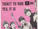 BEATLES Ticket To Ride  Denmark 45 WAVE TOP sleeve UNIQUE danish p/s