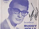 BUDDY HOLLY Coral UK E.P. Heartbeat + 3 Tommy Allsup autographed