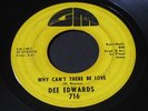 Dee Edwards   Why Can't There Be Love   GM   northern soul / funk 45 HEAR