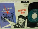GENE VINCENT & BLUE CAPS BLUEJEAN BOP RARE 1957 CAPITOL EAP-2-764 w/COVER NICE