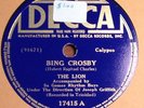 THE LION KING RADIO Bing Crosby The Rhythm We Want Decca 17415 10