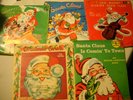 5 vintage Children's records neat old Santa sleeves Little Golden, Peter Pan