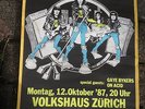 RAMONES SWISS CONCERT POSTER 1987 GREAT DESIGN RARE GABBA HEY PUNK ROCK ZURICH
