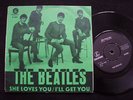 BEATLES She Loves You Swedish 45 + PS Green Sleeve Superb 7