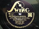 DJANGO REINHARDT w/ DICKY WELLS ORCHESTRA ON SWING SW6 E CONDITION