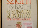 SZIGETI Bach 6 son. violin solo VANGUARD BG 627/9 ,1st ED, 3LP NM
