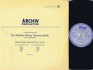 ENRICO MAINARDI BACH CELLO SUITES 1 & 2 ARCHIV MONO LP
