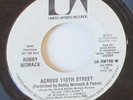 Bobby Womack & Peace 45 Across 110th Street 1973 UA promo soul DJ