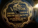 JELLY ROLL MORTON AND HIS RED HOT PEPPERS VICTOR 23019 JAZZ 78 RPM RECORD E-