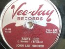 JOHN LEE HOOKER-VEE JAY BLUES 78-BABY LEE /DIMPLES