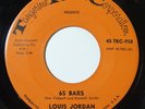 Rare Mod R&B 45 LOUIS JORDAN 65 Bars on Tangerine