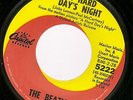 Beatles A Hard Day's Night 45 Capitol swirl subsidiary in white / in black 1968