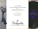 Johanna Martzy:Bach Sonatas & Partitas:UK Columbia 33CX 1286-7-8:Orig Blue/Gold