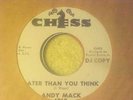 NORTHERN SOUL/SOUL/45/CHESS 1910,ANDY MACK,LATER THAN YOU THINK,WHITE LABEL,NM