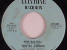 Crossover Soul 45 ROZETTA JOHNSON Mine Was Real CLINTONE VG++ HEAR