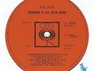 RARE MONO UK CBS / EMI PRESS - BOB DYLAN - BRINGING IT ALL BACK HOME - NEAR MINT