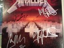 Metallica MASTER OF PUPPETS Rare Metal LP FULLY SIGNED Cliff Burton GORGEOUS