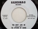 EPITOME OF SOUND - You Don't Love Me - SANDBAG W/D - US 45 - Northern Soul